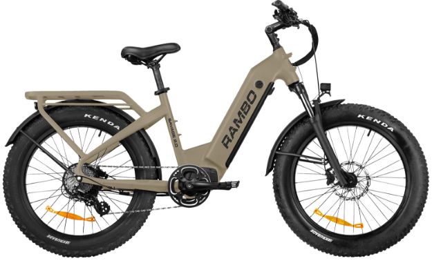 Picture of Rambo Bikes SAV20FDE The Savage 2.0 Step Thru FDE Shimano High Performance 8 Speed 750W-1000W Rambo Hub Motor Up to 30MPH Speed