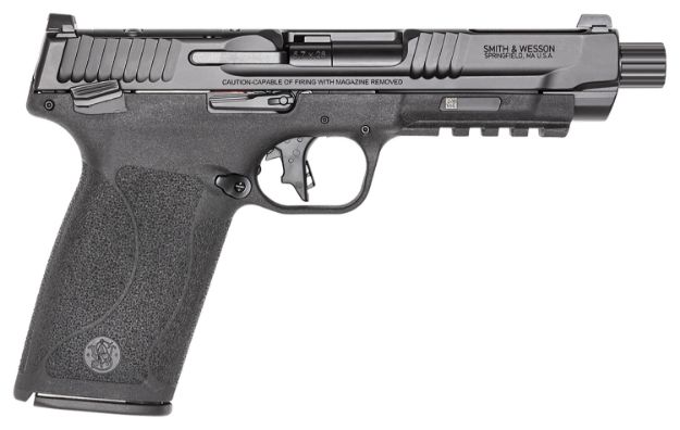 Picture of Smith & Wesson 14378 M&P 5.7  Full Size Frame 5.7x28mm 22+1 5" Threaded Barrel Black Optic Ready Black Polymer Grip