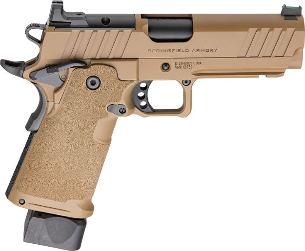 Picture of Springfield Armory PH9117AOSCB 1911 DS Prodigy 9mm 20+1 17+1 4.25" Coyote Brown Cerakote Optic Ready Carbon Steel Slide Polymer Grip