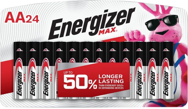 Picture of Energizer E91BP24V1 AA Max Silver 1.5V Alkaline, Qty (24) Single Pack