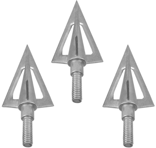 Picture of Allen 14615 Ion Fixed Blade Broadhead Gray 3 Pack