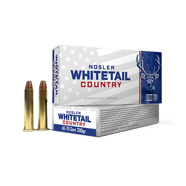 Picture of Nosler 40145 Whitetail Country  45-70Gov 300gr 20 Per Box/10 Case