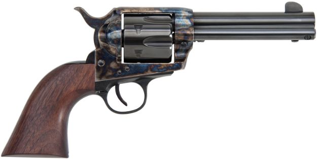 Picture of Traditions SAT73002FT 1873  45 Long Colt 6rd 4.75" Color Case Hardened Walnut Grip