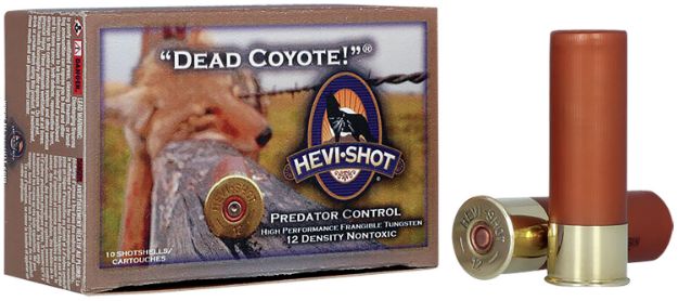 Picture of HEVI-Shot HS43030 Dead Coyote  12Gauge 3" 1 1/2oz TungstenT Shot 10 Per Box/10 Case