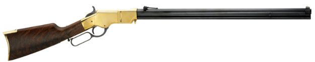 Picture of Henry H011C Original  Full Size 45 Colt (Long Colt) 13+1 24.50" Blued Octagon Barrel, Polished Brass Receiver, Fancy American Walnut Wood Stock, Brass Buttplate/Pad Right Hand