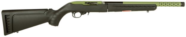 Picture of Ruger 21155 10/22 Takedown Lite Sports South Exclusive Full Size 22 LR 10+1 16.12" Green Threaded Barrel, Green Steel Receiver, Black Synthetic Ruger Modular System Stock, Right Hand