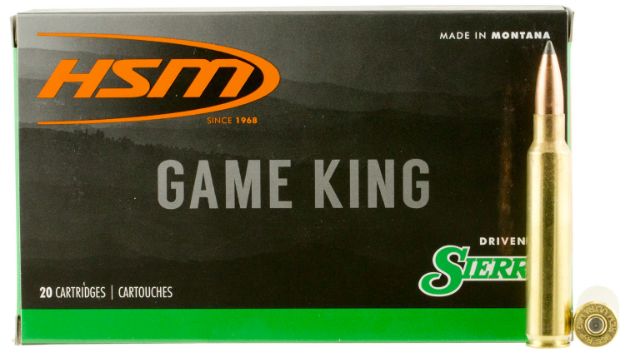 Picture of HSM 338RUM10N Game King  338 RUM 215 gr Sierra GameKing Spitzer Boat Tail 20 Per Box/ 20 Case