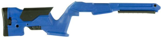 Picture of Archangel AAP1022BB Precision Stock  Bullseye Blue Synthetic Fixed with Adjustable Cheek Riser for Ruger 10/22 Ambidextrous Hand