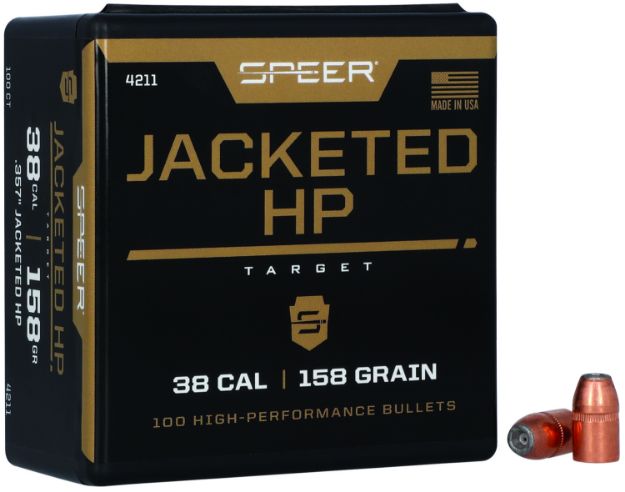 Picture of Speer 4211 Handgun  38Cal 158gr Jacketed Hollow Point 100 Per Box/5 Case