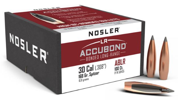 Picture of Nosler 58455 AccuBond Long Range 30Cal 168gr Spitzer Point Boat Tail 100/Box