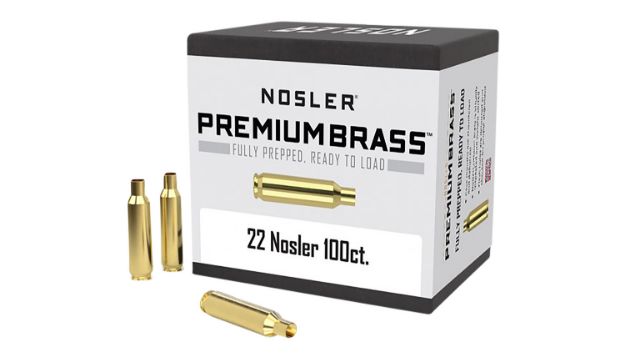 Picture of Nosler 10067 Premium Brass Unprimed Cases 22Nosler Rifle Brass 100/Box