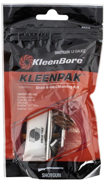 Picture of KleenBore SK21610 Grab & Go Cleaning Kit 12 Gauge Shotgun 10 Per Pack