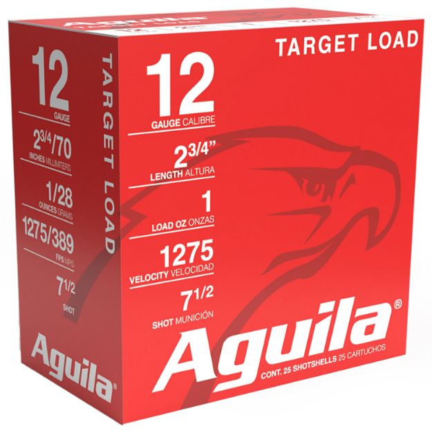 Picture of Aguila 1CHB1347 Target Load Competition 12Gauge 2.75" 1 1/8oz 7.5Shot 25 Per Box/10 Case