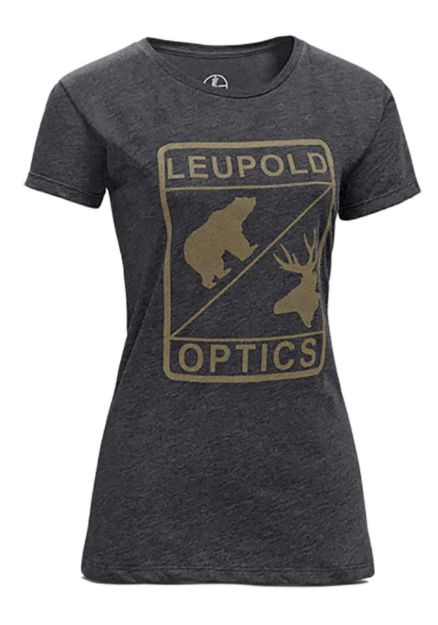 Picture of Leupold 170559 L Optics Women's Graphite Cotton/Polyester Short Sleeve Medium