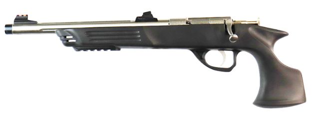 Picture of Crickett KSA696 Adult Pistol  22 LR 1rd 10.50" Stainless Steel Threaded Barrel w/Cap, Williams Fire Sights, Integrated Picatinny Accessory Rail, Synthetic Grip, Rebounding Firing Pin Safety