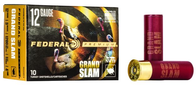 Picture of Federal PFCX157F4 Premium Grand Slam 12Gauge 3" 1 3/4oz 4Shot 10 Per Box/25 Case