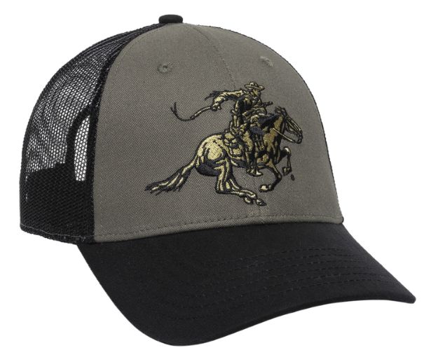 Picture of Outdoor Cap WIN05C Winchester Cap Cotton Twill Black/Olive Structured OSFA