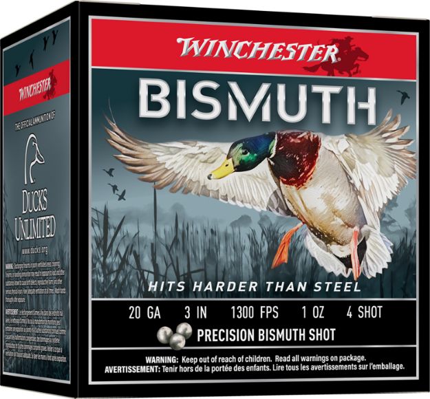 Picture of Winchester Ammo SWB2034 Bismuth  20Gauge 3" 1oz Tin Plated Bismuth 4Shot 25 Per Box/10 Case