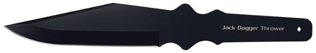 Picture of Cold Steel CS80TJDZ Jack Dagger Thrower 7.50" Fixed Plain Clip Point Black 1050 High Carbon