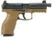 Picture of HK 81000776 VP9 Tactical 9mm Luger 17+1 4.70" Black Steel Threaded Barrel, Black Serrated Steel Slide, Flat Dark Earth Polymer Frame w/Picatinny Rail,  Ambidextrous