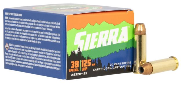 Picture of Sierra A832035 Outdoor Master  38Special 125gr Jacketed Hollow Point Sport Master 20/Box