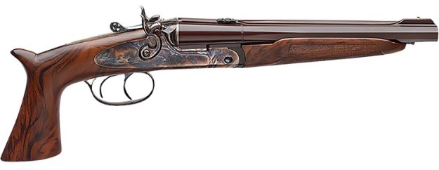 Picture of Davide Pedersoli 020S642410 Howdah Vintage 45 Colt (LC)/.410 gauge 2rd 10.25" Octagon Barrel, Color Case Hardened Frame, Walnut Furniture, Double Trigger with Side-Lock Exposed Hammers