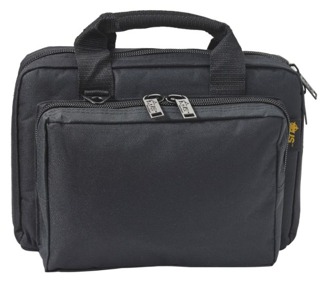 Picture of US PeaceKeeper P21105 Mini Range Bag Water Resistant Black 600D Polyester with 8 Mag Pockets, Lockable Zippers & Wraparound Handles 12.75" L x 8.75" H x 3" D Exterior Dimensions