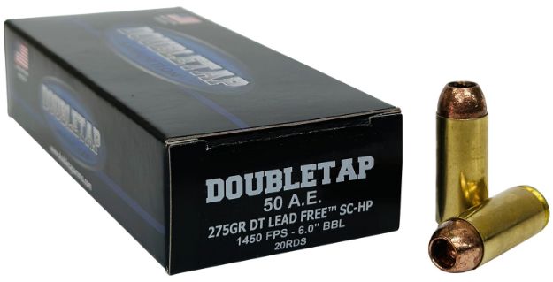 Picture of DoubleTap Ammunition 50AE275X DT Lead Free  50AE 275gr 20 Per Box/25 Case