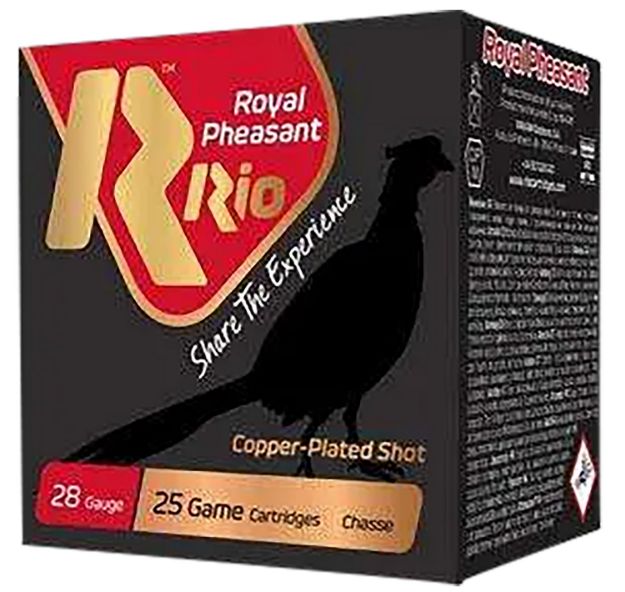 Picture of Rio Ammunition RPC285 Royal Pheasant  28Gauge 2.75" Copper 5Shot 25 Per Box/10 Case