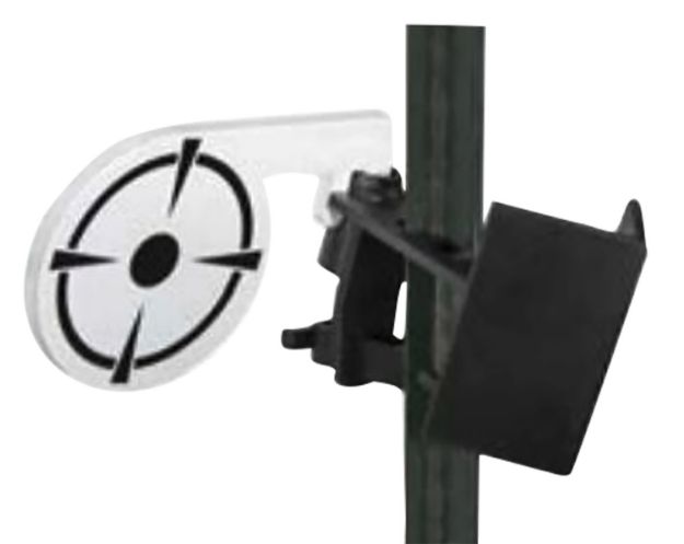 Picture of Birchwood Casey TP38DT T-Post Dueling Target Steel Black/White Bullseye