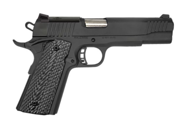 Picture of Rock Island 57180 M1911-A1 GI 10mm 8+1 5" Matte Black Steel Barrel, Optic Cut/Serrated Steel Slide, Steel Frame, Black Rubber Grip