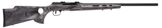 Picture of Savage Arms 47221 A22 Target Semi-Auto 22 WMR Caliber with 10+1 Capacity, 22" Barrel, Satin Black Metal Finish & Fixed Thumbhole Gray Laminate Stock Right Hand (Full Size)