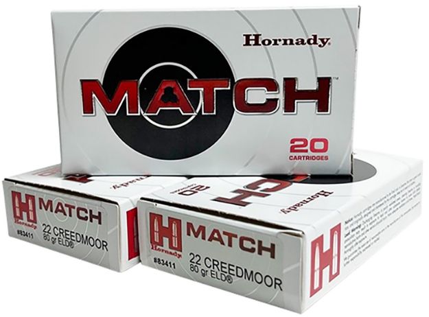 Picture of Hornady 83411 Match  22Creedmoor 80gr Extremely Low Drag-Match 20 Per Box/10 Case