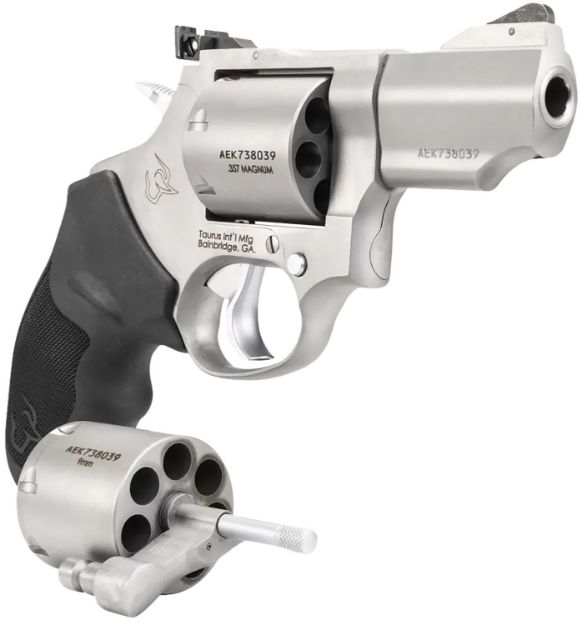 Picture of Taurus 2692029 692  Medium Frame 357 Mag/38 Special +P/9mm 7rd 2.50" Matte Stainless Cylinder/Frame/Barrel Transfer Bar Safety