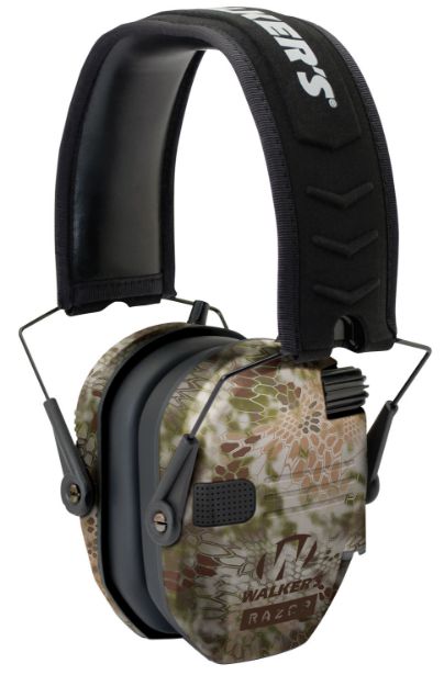 Picture of Walker's GWPRSEMKPT Razor Slim Electronic Muff 23 dB Over the Head Kryptek Highlander/Black Polymer