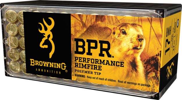 Picture of Browning Ammo B195117050 BPR Performance Rimfire  17HMR 17gr Polymer Tip 50 Per Box/20 Case