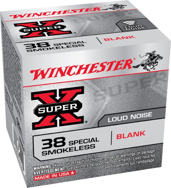 Picture of Winchester Ammo 38SBLP Super X Blank 38Special 50 Per Box/40 Case