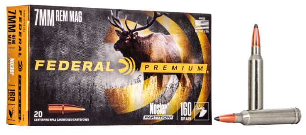 Picture of Federal P7RF Premium  7mmRemMag 160gr Nosler Partition 20 Per Box/10 Case