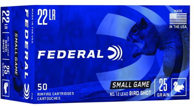 Picture of Federal 716 Small Game & Target  22LR 25gr #12 Lead Bird Shot 50 Per Box/50 Case