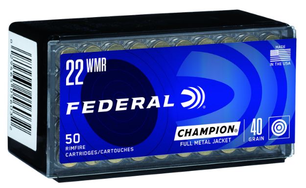 Picture of Federal 737 Champion Training Rimfire 22WMR 40gr Full Metal Jacket 50 Per Box/60 Case