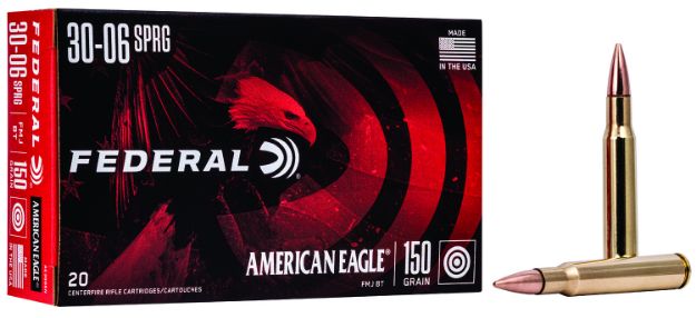 Picture of Federal AE3006N American Eagle Rifle 30-06Springfield 150gr Full Metal Jacket Boat Tail 20 Per Box/25 Case