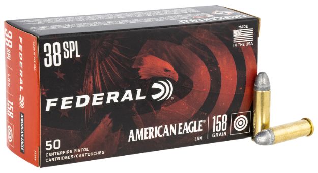 Picture of Federal AE38B American Eagle Handgun 38Special 158gr Lead Round Nose 50 Per Box/20 Case