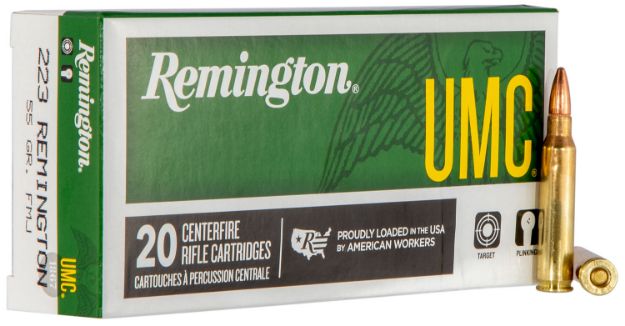 Picture of Remington Ammunition 23711 UMC  223Rem 55gr Full Metal Jacket 20 Per Box/10 Case