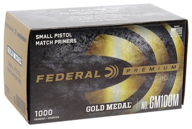 Picture of Federal GM100M Gold Medal Premium Small Pistol Multi Caliber Handgun 1000 Per Box/5 Case