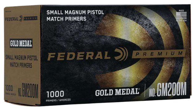 Picture of Federal GM200M Gold Medal Premium Small Pistol Multi Caliber Handgun 1000 Per Box/5 Case