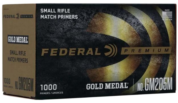 Picture of Federal GM205M Gold Medal Premium Small Rifle Multi Caliber 1000 Per Box/5 Case