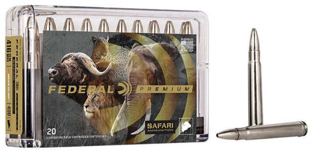 Picture of Federal P416RT1 Premium Safari Cape-Shok 416RemMag 400gr Trophy Bonded Bear Claw 20 Per Box/10 Case