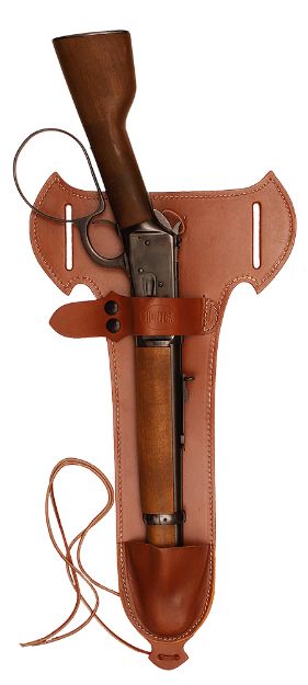 Picture of Hunter Company 1892C 1892 Trapper  OWB Tan Leather Belt Slide Fits Henry Mare's Leg Fits Rossi Ranch Hand Right Hand