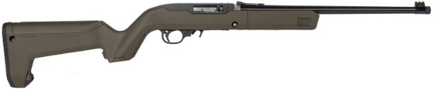 Picture of Ruger 31101 10/22 Takedown 22 LR 10+1 16.40" Threaded Barrel, Satin Blued Alloy Steel, Exclusive Magpul X-22 Backpacker OD Green Stock, Cross-Bolt Manual Safety, Includes 4 BX-1 Mags