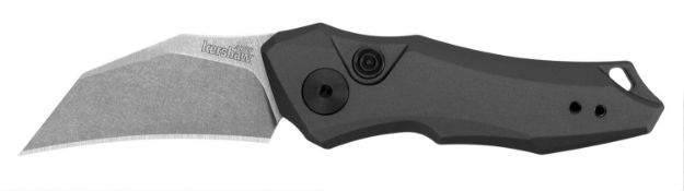 Picture of Kershaw 7350 Launch 10 1.90" Folding Hawkbill Plain Stonewashed CPM 154 SS Blade Gray Anodized Aluminum Handle Includes Pocket Clip